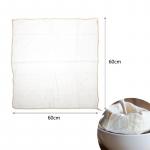 1 tk suur valge puuvillane marli juustukangast korduvkasutatav musliinriie kurnamiseks, toiduvalmistamiseks, tofuks, juustu valmistamiseks, k&uuml;psetamiseks 60x60cm-1pcs