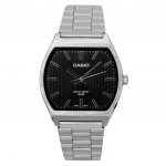 Casio standardne analoog roostevabast terasest musta sihverplaadiga kvartsist meeste k&auml;ekell MTP-B140D-1A must