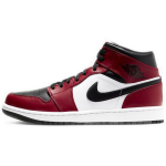 Air Jordan 1 Mid Chicago Black Toe Unisex tossud Punane Gym-Red Valge 554724-069 42.5