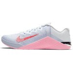 Nike Metcon 6 Football Grey Arctic Punch Naiste tossud Summit-White Bright-Crimson AT3160-001 36 white