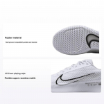NikeCourt Air Zoom Vapor 11 HC Valge Must Naiste Tennisejalatsid Summit-White DR6965-100 41