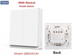 Xiaomi Aqara nutikas seinal&uuml;liti E1 ZigBee 3.0 neutraalse juhtmega nutil&uuml;lititega t&ouml;&ouml;tab koos Aqara Homekitiga 1 key valge