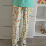 Ins Animal Cartoon Pant Pidžaama Naised Korean Kawaii Sweet Girl Suveprindiga vabaaja lahtised koduriided &scaron;ikk M