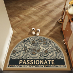 P&otilde;randamatt, retro-ameerika stiilis sissep&auml;&auml;sumatt, verandamatt, mustuse- ja libisemiskindel matt, poolringikujuline uksematt 50x80cm