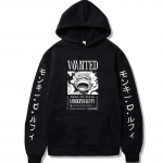 Uusimad Anime &uuml;hes t&uuml;kis kapuutsid Gear 5 Luffy Sun God kapuutsiga pullover Hot Harajuku tr&uuml;kitud dressipluusid vabaaja unisex r&otilde;ivad M must
