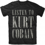 Kurt Cobain Lettere Logo Nuovo Nirvana Ametlik Live Nazione Unisex T-s&auml;rk S