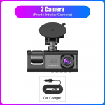 Auto DVR HD 1080P armatuurkaamera IPS videosalvesti ts&uuml;kkel armatuurkaamera peegel s&otilde;idusalvesti &Ouml;ine n&auml;gemine 【1】2 Camera must