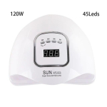 120w Sun X5 Max 150w UV LED k&uuml;&uuml;nelamp anduriga LCD-ekraaniga k&otilde;vendav k&uuml;&uuml;nelakk manik&uuml;&uuml;ri t&ouml;&ouml;riist 45 LED-i nutikas k&uuml;&uuml;nekuivati EU valge