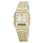 Casio Quartz Analog-Digital AQ-230GA-9B meeste k&auml;ekell kuld