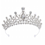 Pruudikroon barokk-vintage pulmakroon kuninganna s&uuml;nnip&auml;evaks &uuml;lespandud juuste aksessuaarid