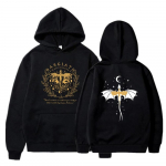 Neljanda tiiva kahepoolsed kapuutsid Basgiath War College'i kapuuts Unisex kapuutsiga kampsunid Bookish kapuuts, pikkade varrukatega pulloverid XL