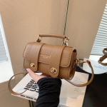 S&uuml;gisel populaarne v&auml;ike rist kehaga kott naistele, moodne &uuml;he &otilde;laga ristumisega kott, reisijate stiilis k&auml;ekott one size pruun