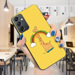 V&auml;rvitud mustriga telefoni&uuml;mbris P&otilde;rutuskindel pehmest silikoonist TPU kaitsev telefoni&uuml;mbris Samsungi kaanele Samsung A01