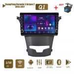 icreative 2 Din Androidi autoraadio multimeediumivideopleier SsangYong Korando 3 Actyon 2 2013-2017 jaoks koos nupunupuga Carplay WiFi 2+32GB 1+16GB