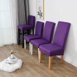 Spandex &uuml;hev&auml;rvilised toolikatted Stretch-toolikatted s&ouml;&ouml;gilauale k&ouml;&ouml;gis pulmakontori hotelli pol&uuml;esterkangas S(35-45cm) lilla