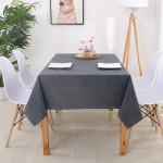 Kodu Dekoratiivne laudlina Ristk&uuml;likukujulised laudlinad S&ouml;&ouml;gilaua kate &Uuml;hev&auml;rviline puuvillane linane laudlina s&ouml;&ouml;gilaua kate 90x130cm tumehall v&auml;rv