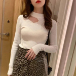 Poolk&otilde;rge kraega &Otilde;&otilde;nes &otilde;huke sviiter, &otilde;huke naiste kitsas kootud pullover, pikkade varrukatega topp Seksikas magus vabaaja s&auml;rk S must