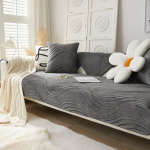 Paks pl&uuml;&uuml;sist lamamistooli diivanimatt, geomeetrilise ruudulise mustriga universaalne nurgadiivani r&auml;tik, libisemiskindlad diivanikatted elutuppa 1pc 45x45 pillowcase