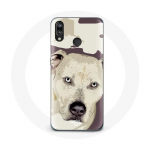 Huawei P20 Lite Pitbull Dog valge &uuml;mbris