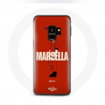 &Uuml;mbris Samsung Galaxy S9 jaoks La casa de papel Marsella joonistus