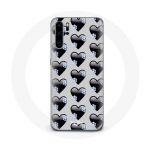 Huawei P30 Pro mustade s&uuml;damete taustaga &uuml;mbris