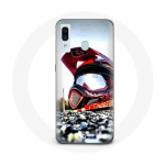 Coque pour Samsung Galaxy A20e Casque MotoCross