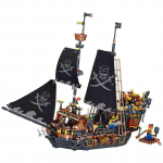 Miniklotsid mustade piraatide laeva seiklusideed Paadisaar Tormilaeva lipulaev Filmid Ehitusklotsid Mudelm&auml;nguasi lastele Lastele Kingitused No Box