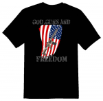 God Guns And Freedom Must v&otilde;i valge Ar15 Second ADT 2. Unisex T-s&auml;rk S