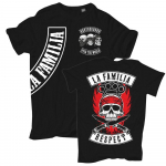 La Familia Fck Respect Criminal Fuck Biker Mc Rap Saksa seelik 10 Unisex T-s&auml;rk S