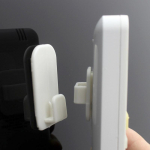 4 tk/komplekt plastist konksud Kleepuvad konksud Konditsioneer teleri kaugjuhtimispuldi v&otilde;ti Praktiline seinahoidja Tugev riidepuu hoidik valge