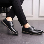 Moodsad Retro Meeste Derby Kingad Meeste Nahast Kingad Meeste Vabaaja Kingad 38 must