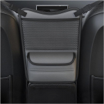 Car Storage Rack Storage between Seats Napa Leather Car Handbag Bracket Mobile Phone Storage for Files Large Capacity Car Console Pocket Wallet Auto