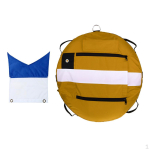Deluxe Freediving Buoy + diver Flag For Safety Scuba Diving - 4 Colors Yellow