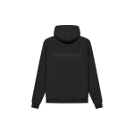 Fear of God Essentials Logo Pullover Fliisist Kapuutsiga Talvine Unisex Kapuutsiga Must FOG-SS21-573 XS black