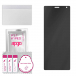 apgo Privacy Matte Hybrid protective glass compatible with Sony Xperia 10 Plus, flexible nano glass, great replacement for tempered glass, scratch-res