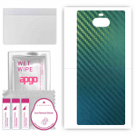 apgo Protective Skin Sticker for the back compatible with Sony Xperia 10 Plus, Wrap Film, Foil, Vinyl - Pattern Carbon Chameleon CAKA1