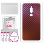 apgo skin sticker film foil vinyl for the BACK compatible with Meizu X8, scratch-resistant, easy to install - Carbon Chameleon CAKA5