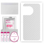 apgo Protective Skin Sticker for the back compatible with OnePlus 12, Wrap Film, Foil, Vinyl - Pattern Transparent Carbon