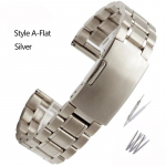 Kvaliteetne roostevabast terasest kellarihm Casio Tissot Seiko Citizeni metallist lameda/kumera otsaga rihmaga k&auml;ev&otilde;ru kella kett 20mm 22mm 20mm