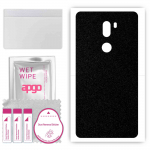 apgo Protective Skin Sticker for the back compatible with Xiaomi Mi 5s, Wrap Film, Foil, Vinyl - Pattern Matte Black