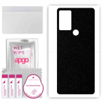 apgo Protective Skin Sticker for the back compatible with TCL 305 6102D, Wrap Film, Foil, Vinyl - Pattern Matte Black