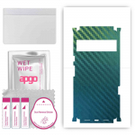 apgo Protective Skin Sticker for the back+sides compatible with Google Pixel 6 Pro, Full Wrap Film, Foil, Vinyl - Pattern Carbon Chameleon CAKA1