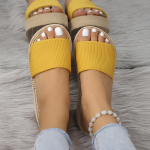 Flip-flops Mood V&auml;lisr&otilde;ivaste Imitatsioon N&ouml;&ouml;rist Alt Naiste Sussid Sandaalid Paksu tallaga Mood Suvised Sussid 36 beež