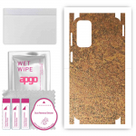 apgo Protective Skin Sticker for the back+sides compatible with Samsung Galaxy F23, Full Wrap Film, Foil, Vinyl - Pattern Rusty Copper