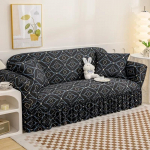 Elutoa elastne diivani kate Prinditud diivani kate L-kujuline diivani m&ouml;&ouml;bli kaitsekate Magamistoa kodukaunistusega diivanikate S 90-140cm