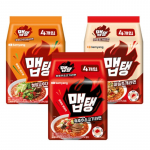 Samyang UUS V&uuml;rtsikas Ramyeon MAPTAENG 3-maitseline: Must pipar veiseliha / pipar ja roheline sibul / k&uuml;&uuml;slaugu karbid (13 Valikud) 3 Flavors x 4PCS (12PCS)