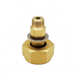 Gaasiahju pistik suure tugevusega kompaktse suurusega lekkekindel korduvkasutatav korrosioonikindel gaasiahju konversioonipea metallist &uuml;hendusseade kuldne