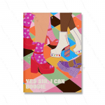 Koomiksiga abstraktne vaas roosa armas t&uuml;druk tantsuposter vikerkaare armastus feministlik kunst l&otilde;uendipilt naisep&auml;eva kingitus maalimistuba kodukaunistused 21x30cm No Framed