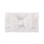 Beebi nailonist peapaelad Juuksepaelad Juuksepaelad Elastikud Juukseaksessuaarid T&uuml;drukutele Vasts&uuml;ndinud Imikud V&auml;ikelapsed Lapsed One Size valge