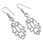 Natural Nepali Bali Look Handmade 925 Sterling Silver Gift Earring 2.17 r2a13